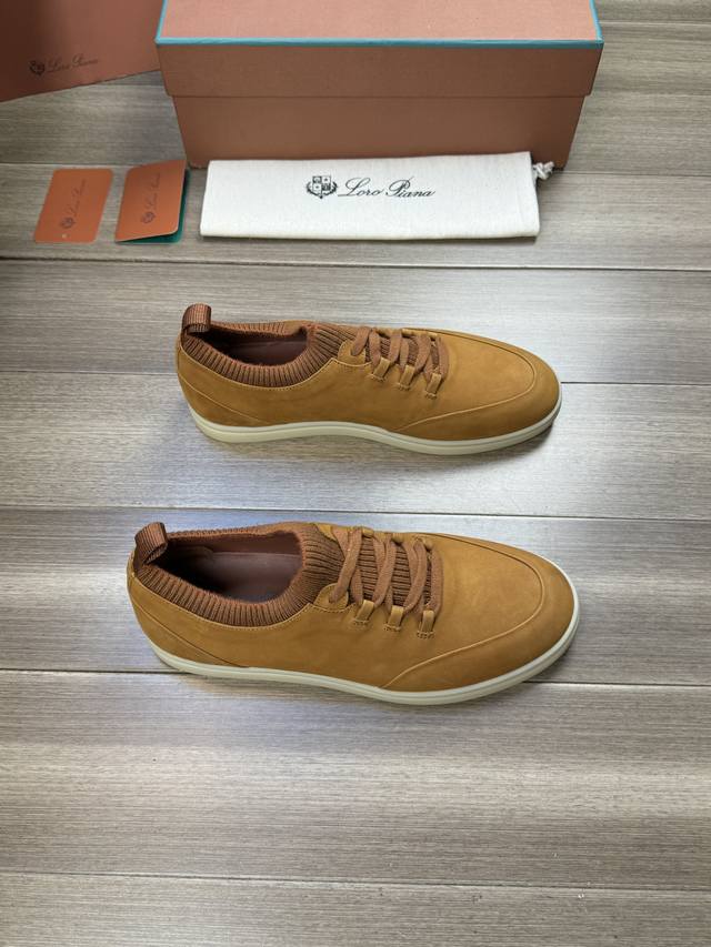 L 高版本 P: :码数39-44 38.45定做 新品高版本loro Pian*诺悠*翩雅soho Walk男士运动鞋 ｜官方售价 Rmb , ｜购原版一比一